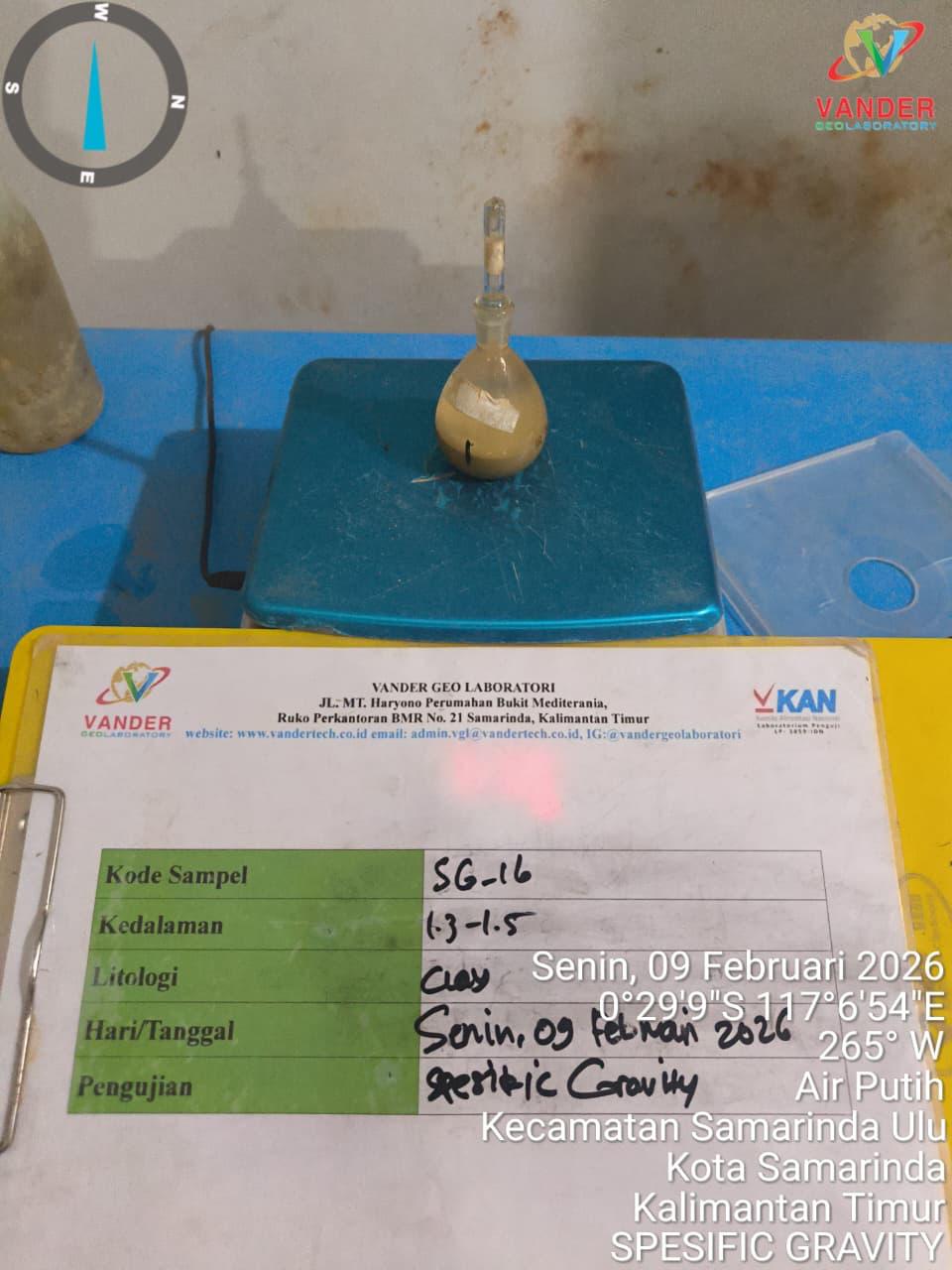 Uji Spesific Gravity PT Ade Putra Tanrajeng
